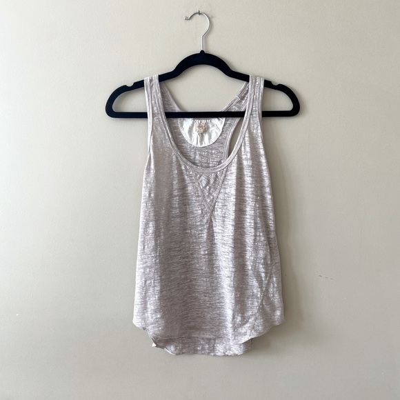 Aritzia Wilfred Free Racerback Tank Heather Marled Knit Flowy Tank Size Small - Picture 3 of 7